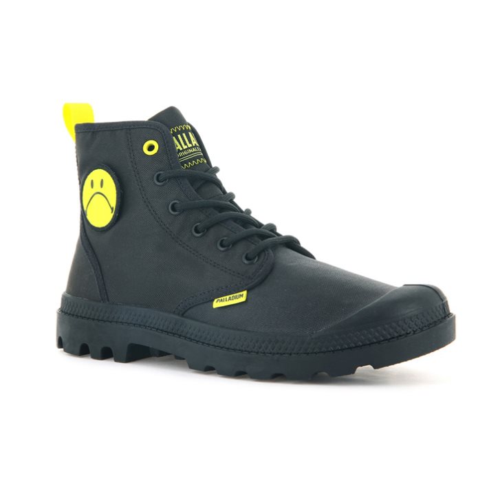 Dámské Boty Palladium Pampa Smiley Change Černé | CZ ZAK-03U